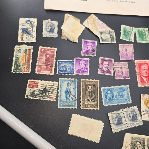 Vintage US Postage Stamp Collection Air Mail Envelopes Historical Lot LI3039 - Picture 9 of 10